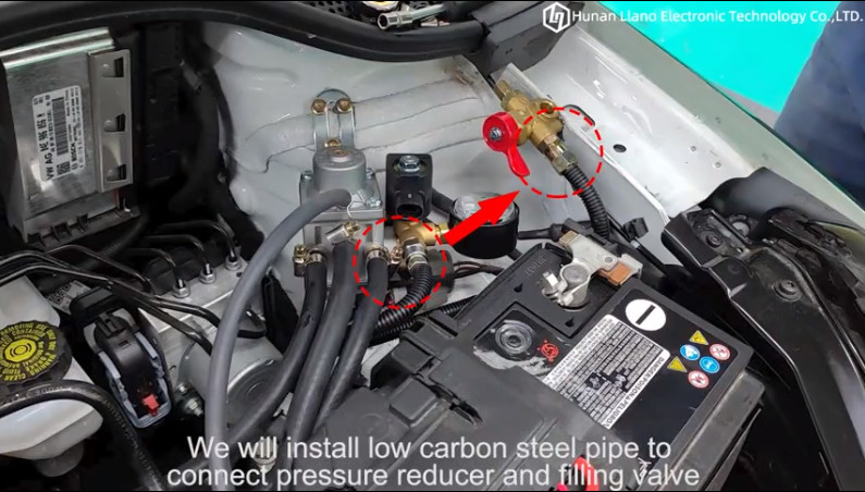 Latest company Cases about 3-4 installeer laag koolstofstaalpijp om drukreductiemiddel en het vullen klep aan te sluiten