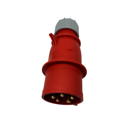 LLANO Waterdichte 380V-415V CEE Charging Plug 5 Speld 7KW met Rode Schakelaar