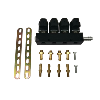 Alloy 12V LPG CNG injector voor 4 cilindervoertuigen Professionele getest 3 Ohm weerstand