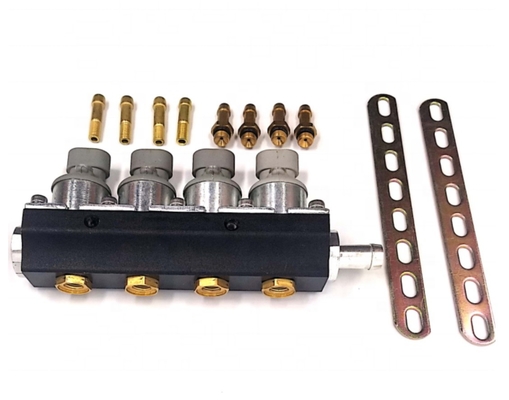 2 ohm 4 van de Injecteursautogas van het Cilinder Vloeibare Gas de Injecteur van het de Brandstofspoor van LPG CNG