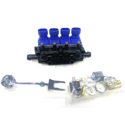 De Brandstofinjectorsspoor van LPG van aluminium3ohm CNG Brandstofinjectors voor 2/3/4 Cilinder Motor