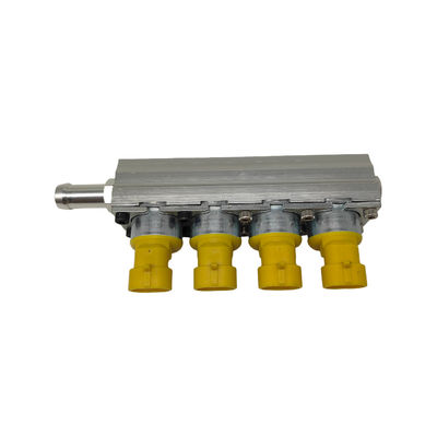 kopen Sequentiële Injector Rail Kit voor CNG met 2 Ohm Weerstand en Aluminium Materiaal voor LPG Conversie online manufacture