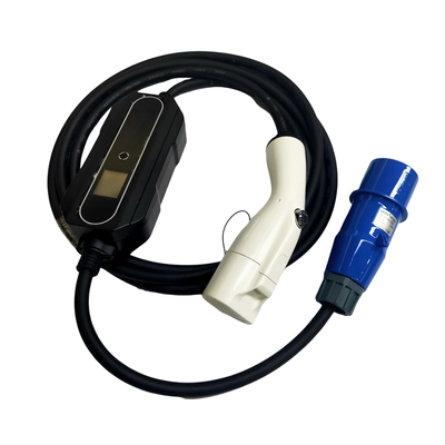 GB/T20234 standaard Draagbare Lader 1 van EV Fase met EEG 3 Pin Blue Charging Plug