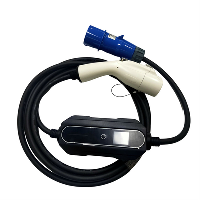 GB/T20234 standaard Draagbare Lader 1 van EV Fase met EEG 3 Pin Blue Charging Plug