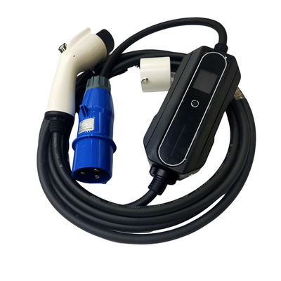 GB/T20234 standaard Draagbare Lader 1 van EV Fase met EEG 3 Pin Blue Charging Plug