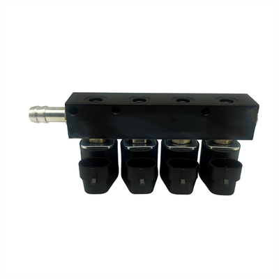 Alloy 12V LPG CNG injector voor 4 cilindervoertuigen Professionele getest 3 Ohm weerstand