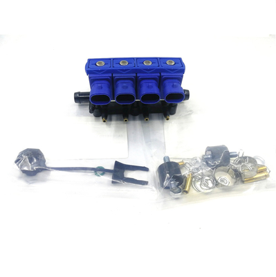 De Brandstofinjectorsspoor van LPG van aluminium3ohm CNG Brandstofinjectors voor 2/3/4 Cilinder Motor