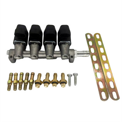 Good price 4-takt LPG/CNG injectorrail van legering met 3 Ohm weerstand voor 4-cilinder CNG- of LPG-wagens online