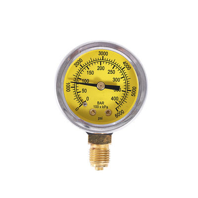 Good price Gele van de de Gasdrukmaat van de Aardgascng Auto Manometer 54mm 63mm online